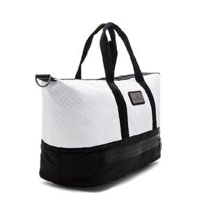 ADIDAS BY STELLA MCCARTNEY Gym Bag S Black White & Gunmetal Tote